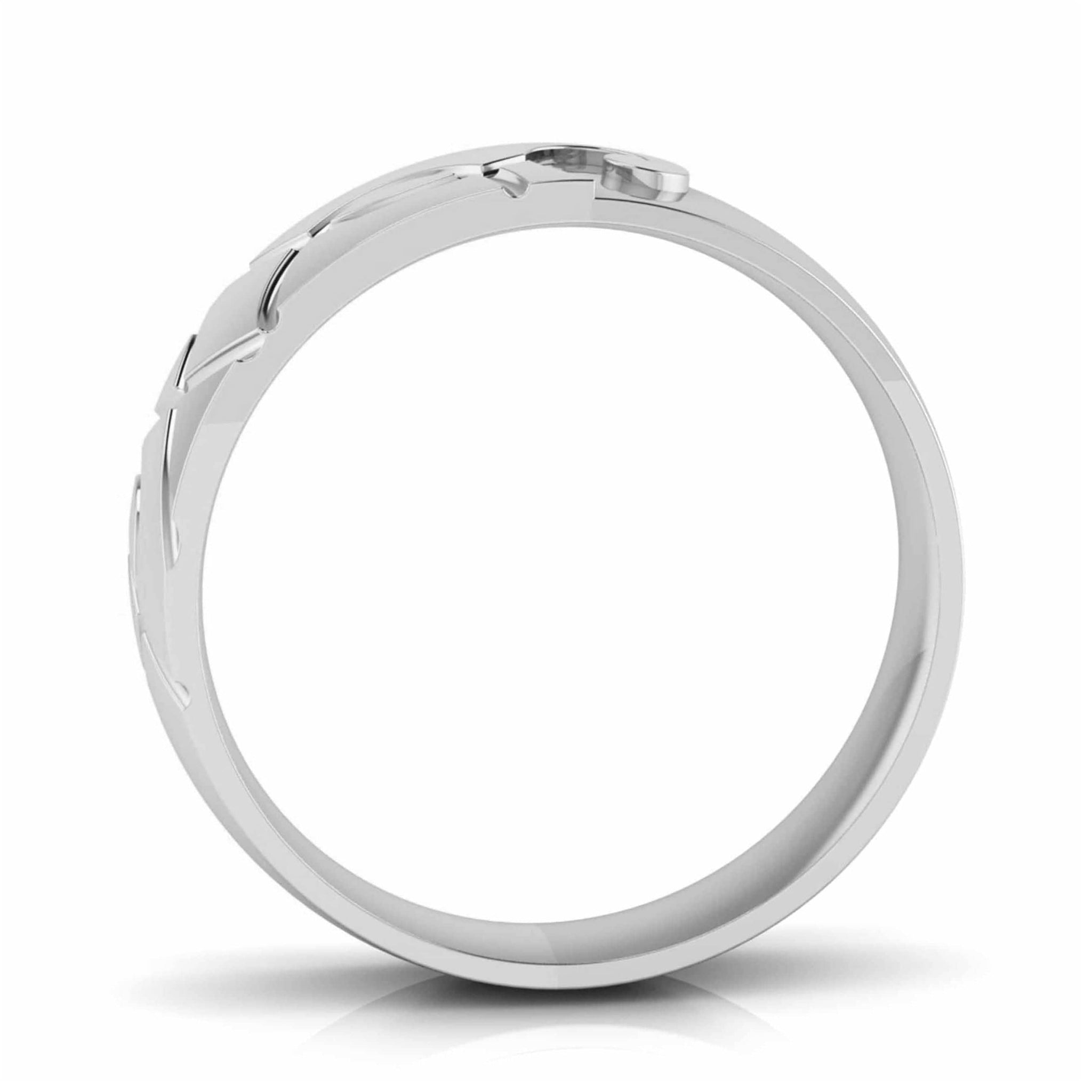 Jewelove™ Rings Designer Platinum Diamond Couple Ring JL PT CB 142