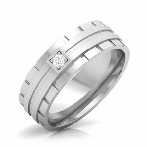 Jewelove™ Rings Designer Platinum Diamond Couple Rings JL PT CB 106