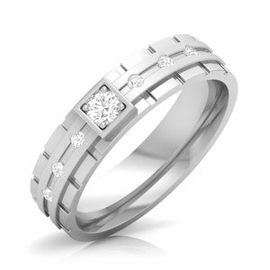 Jewelove™ Rings Designer Platinum Diamond Couple Rings JL PT CB 106