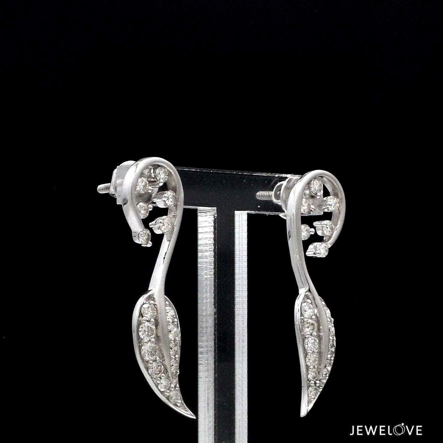 Jewelove™ Earrings Designer Platinum Diamond Earrings for Women JL PT E 345