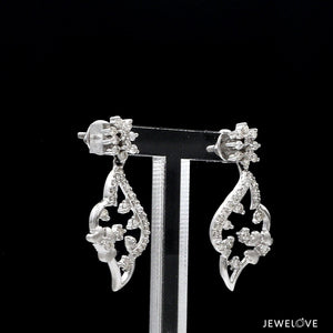 Jewelove™ Earrings Designer Platinum Diamond Earrings for Women JL PT E 346