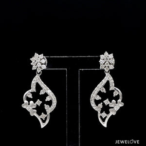 Jewelove™ Earrings Designer Platinum Diamond Earrings for Women JL PT E 346