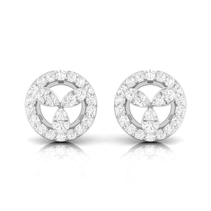 Jewelove™ Earrings Designer Platinum Diamond Earrings for Women JL PT E OLS 29