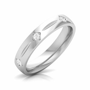 Jewelove™ Rings Designer Platinum Diamond Love Bands JL PT CB 115