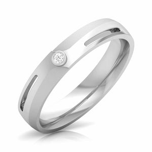 Jewelove™ Rings Designer Platinum Diamond Love Bands JL PT CB 60