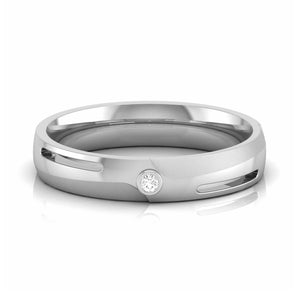 Jewelove™ Rings Designer Platinum Diamond Love Bands JL PT CB 60