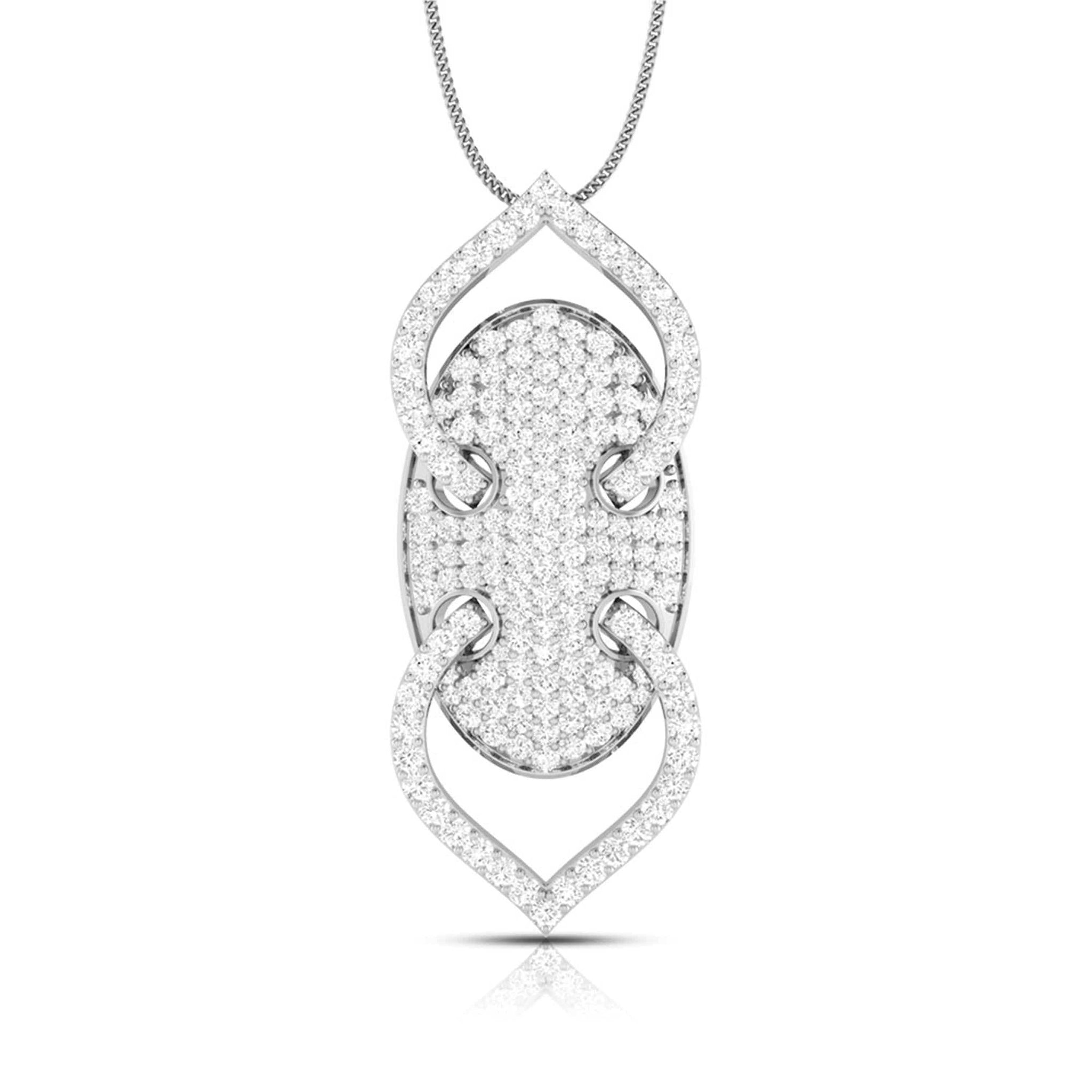 Jewelove™ Pendants Designer Platinum Diamond Pendant for Women JL PT P NL8521