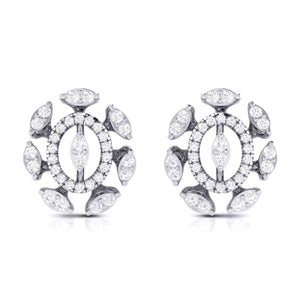 Jewelove™ Pendants & Earrings only Earrings Designer Platinum Diamond Pendant Set JL PT P 28