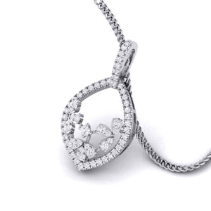 Jewelove™ Pendants & Earrings Designer Platinum Diamond Pendant Set JL PT P 7