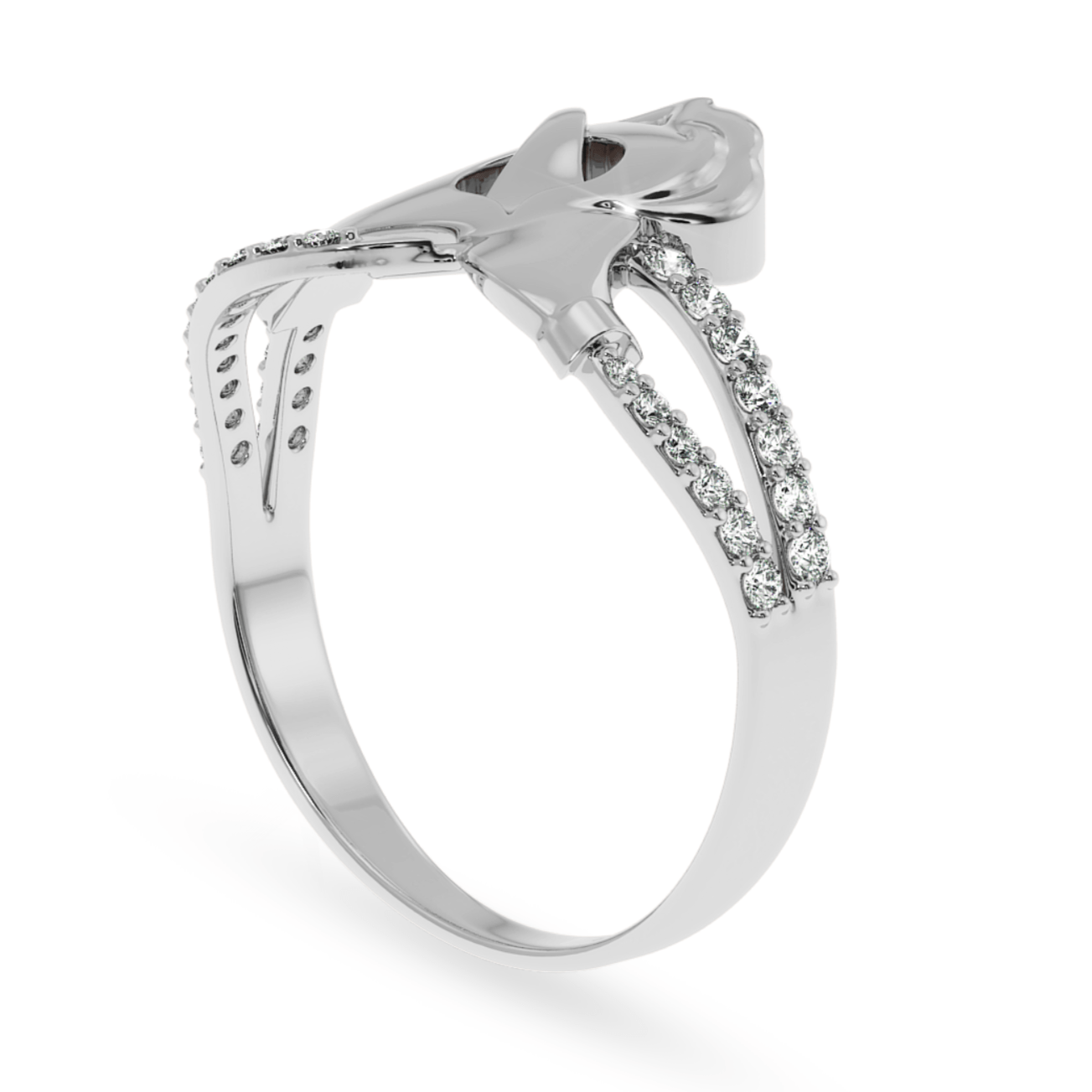 Jewelove™ Rings Designer Platinum Diamond Ring for Women JL PT LC857