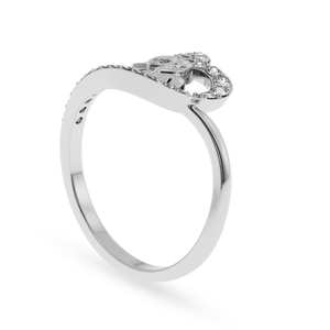 Jewelove™ Rings Designer Platinum Diamond Ring for Women JL PT LC858