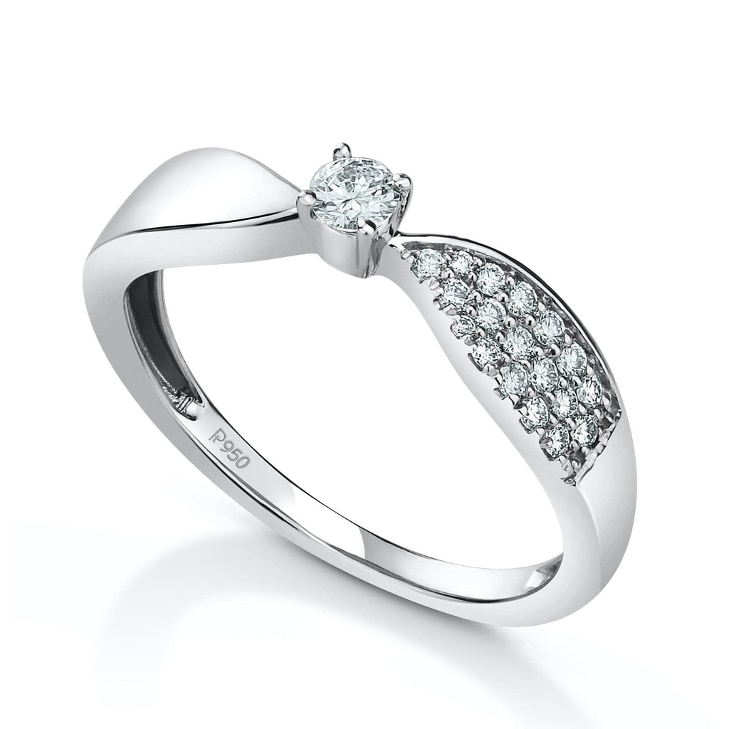 Jewelove™ Rings Designer Platinum Diamond Ring JL PT 934