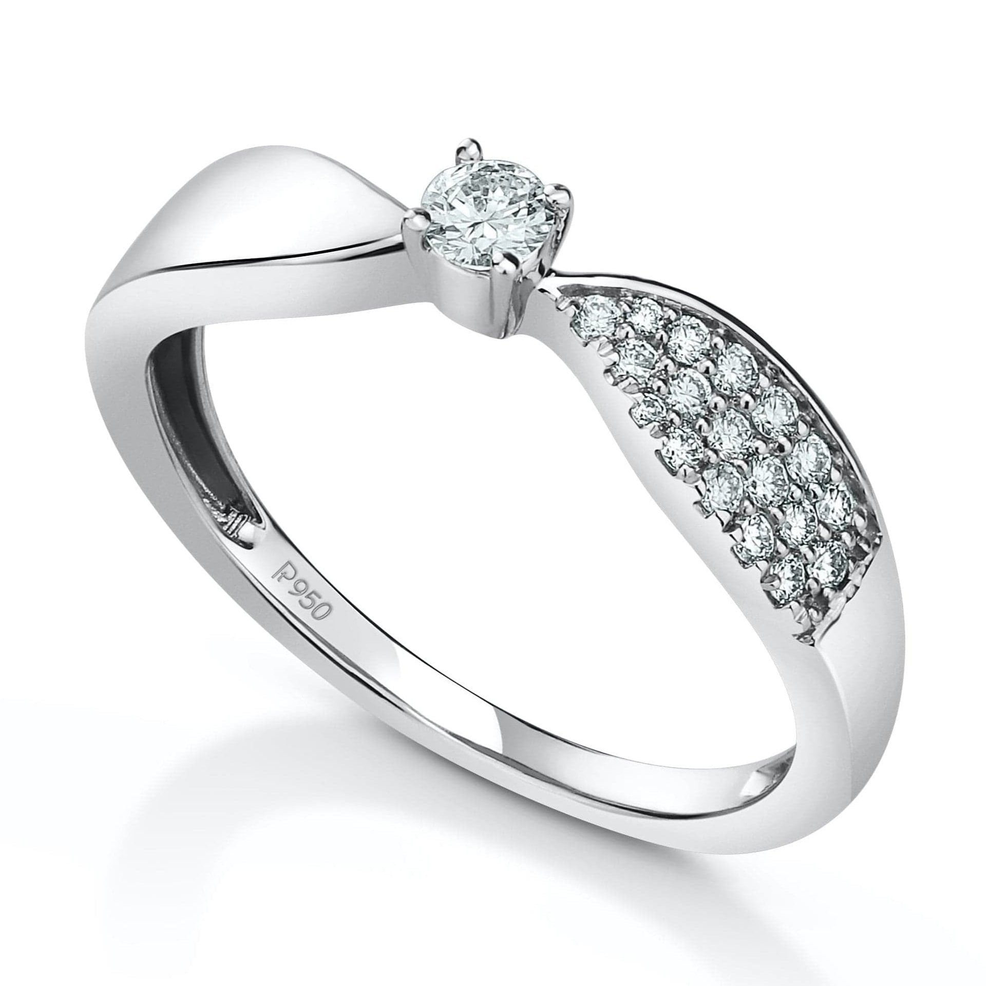 Jewelove™ Rings Designer Platinum Diamond Ring JL PT 934