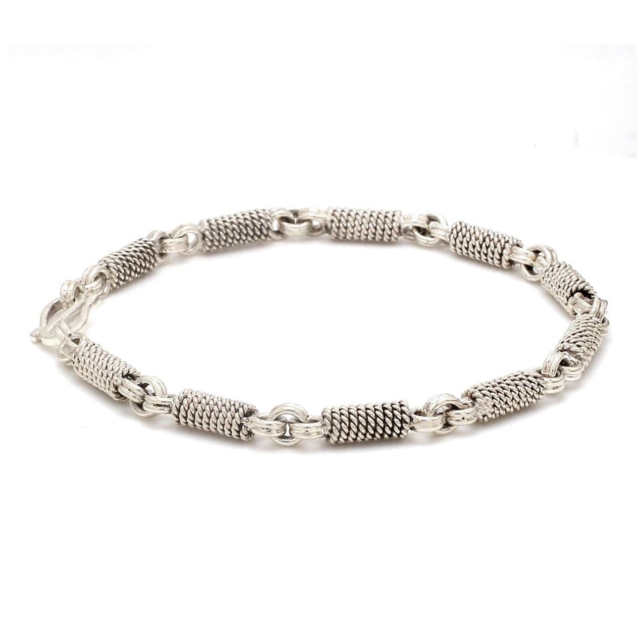 Jewelove™ Bangles & Bracelets Designer Platinum Links Bracelet for Men JL PTB 1153