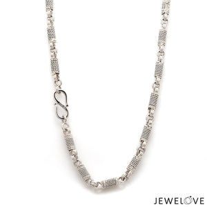 Jewelove™ Chains Designer Platinum Links Chain for Men JL PT CH 1153