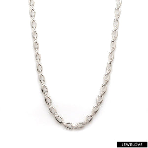 Jewelove™ Chains Designer Platinum Links Chain for Men JL PT CH 1196