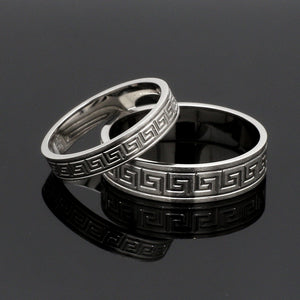 Jewelove™ Rings Designer Platinum Love Bands JL PT 1323