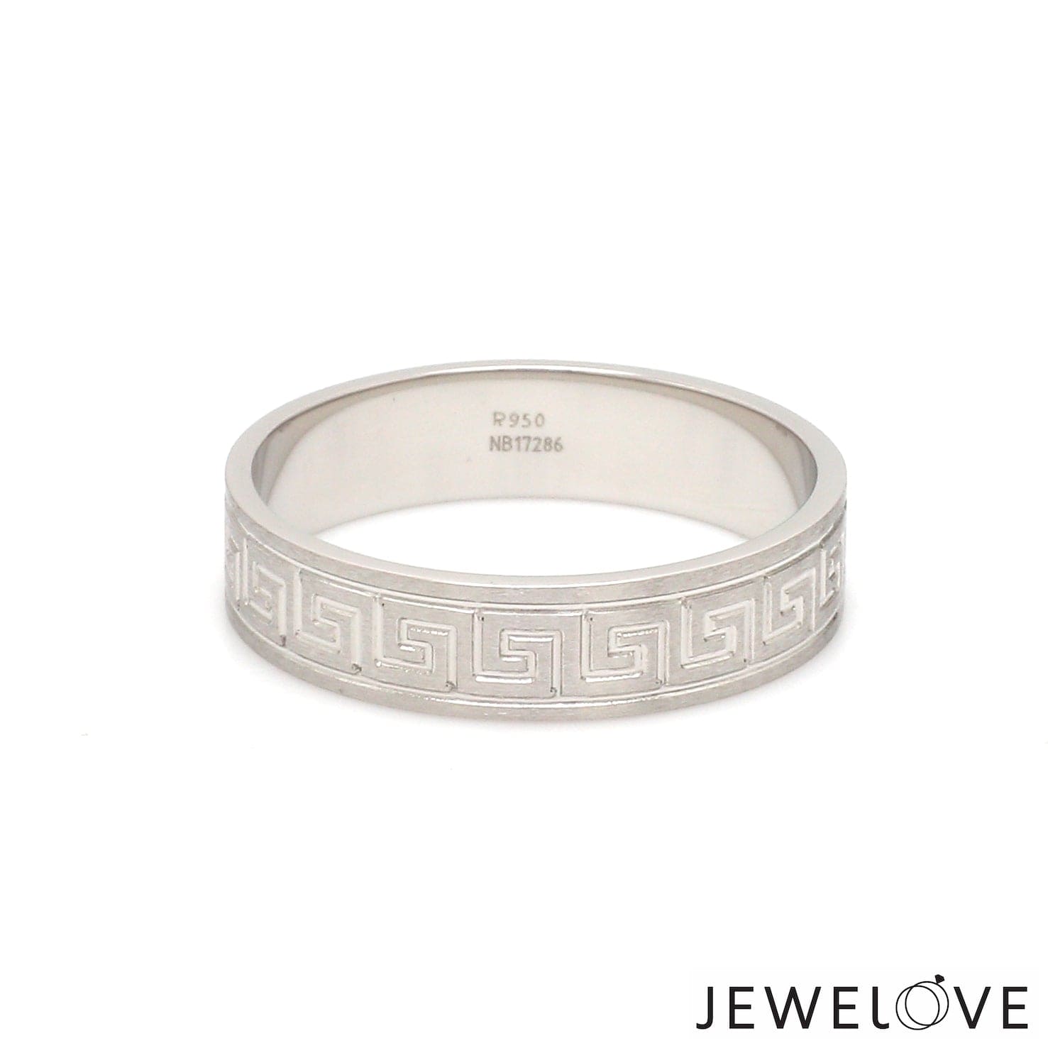 Jewelove™ Rings Designer Platinum Love Bands JL PT 1323