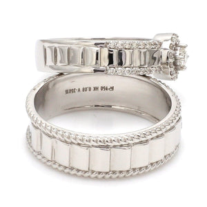 Jewelove™ Rings Designer Platinum Love Bands JL PT 927