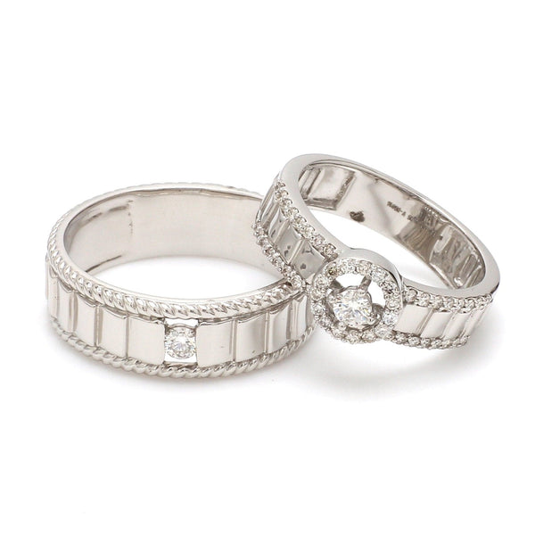 Jewelove™ Rings Designer Platinum Love Bands JL PT 927