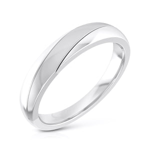 Jewelove™ Rings Men's Band only Designer Platinum Love Bands JL PT R-8045