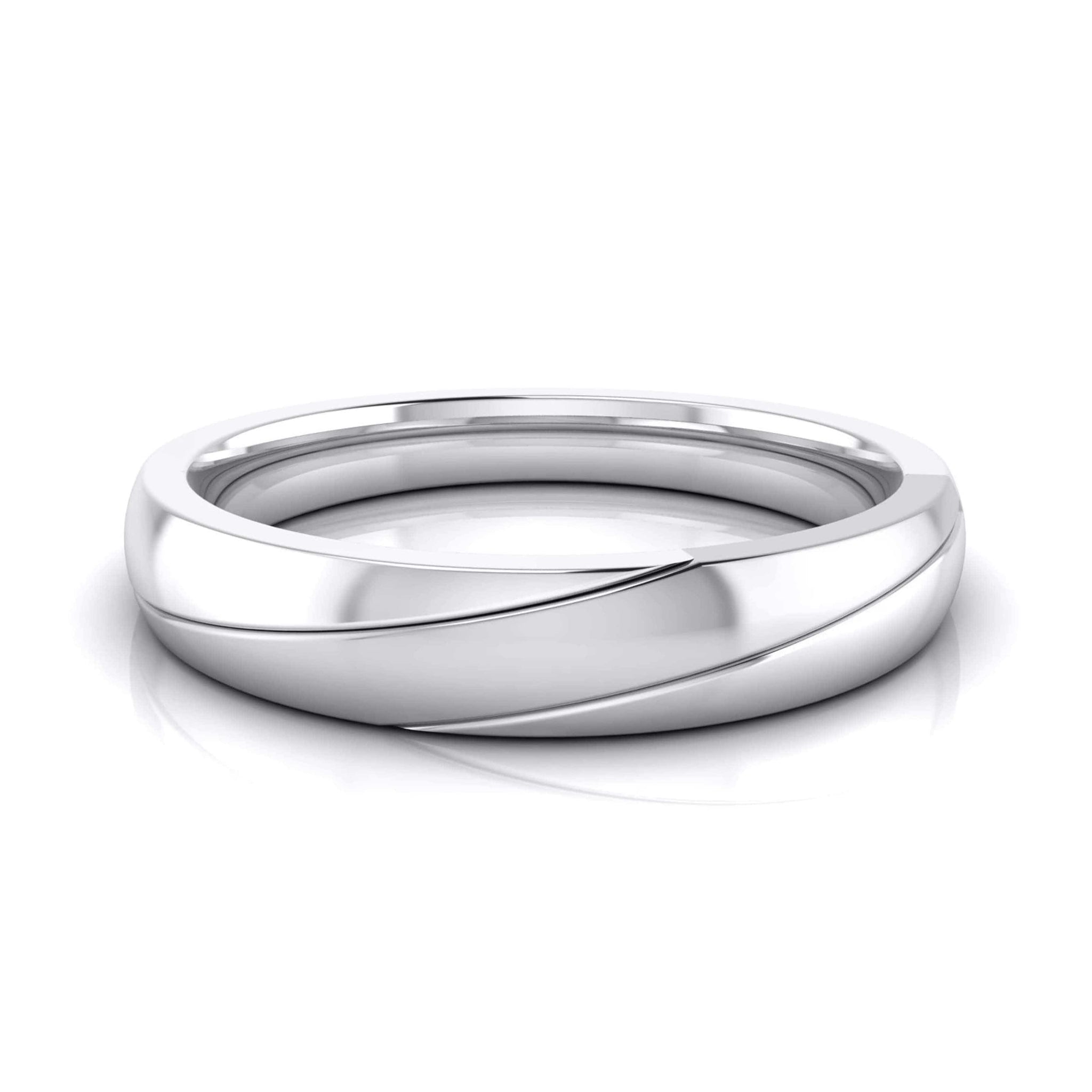 Jewelove™ Rings Women's Band only Designer Platinum Love Bands JL PT R-8045