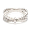 Jewelove™ Rings Designer Platinum Love Bands with Diamond JL PT 1067