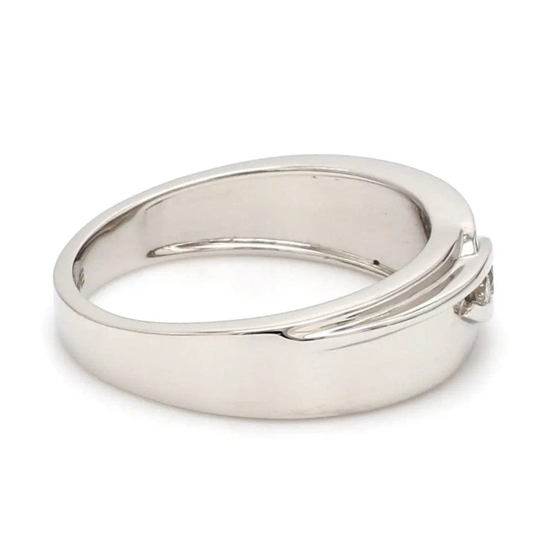 Jewelove™ Rings Designer Platinum Love Bands with Diamonds SJ PTO 152