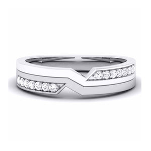 Jewelove™ Rings Designer Platinum Ring with Diamonds for Women JL PT 5858