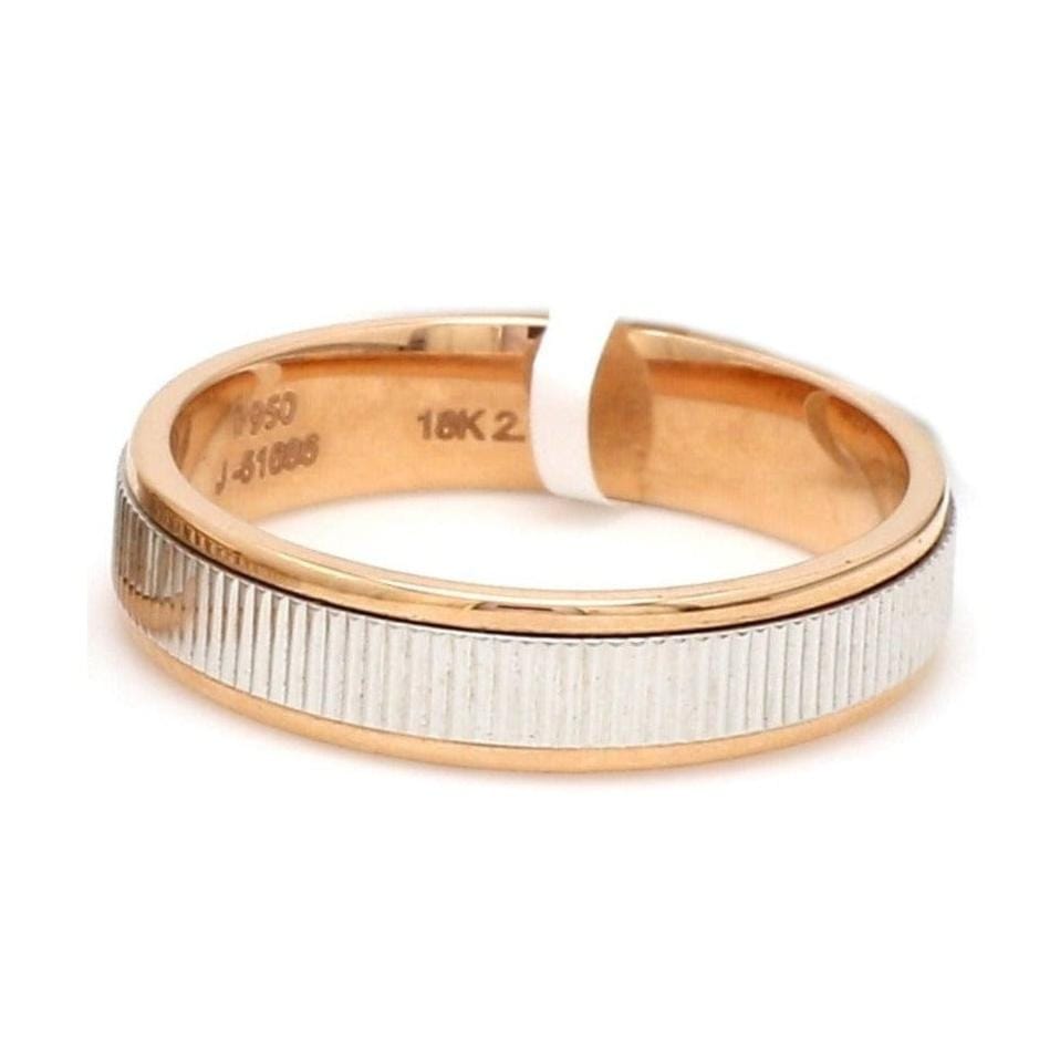 Jewelove™ Rings Women's Band only Designer Platinum & Rose Gold Couple Rings JL PT 1136