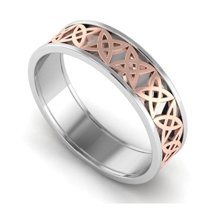 Jewelove™ Rings Designer Platinum & Rose Gold Fusion Couple Rings JL PT 645