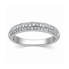 Jewelove™ Rings Designer Platinum Wedding Band with Diamonds for Women SJ PTO 317