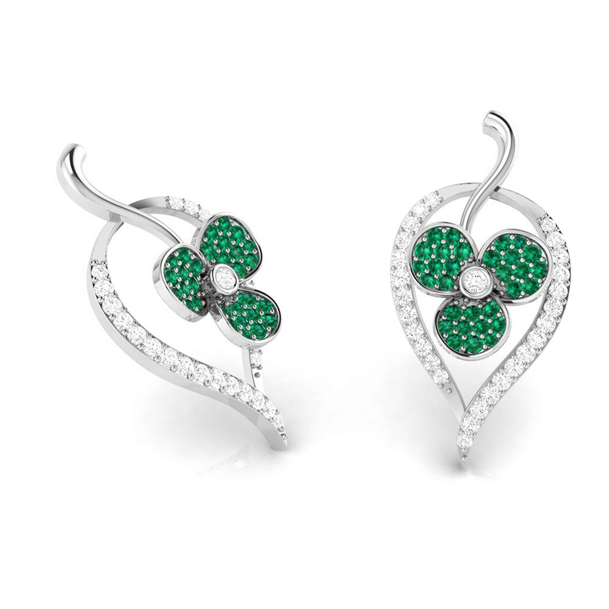 Jewelove™ Earrings Designer Platinum with Diamond Earrings for Women JL PT E NL8579