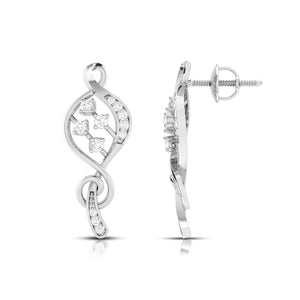 Jewelove™ Pendants & Earrings Designer Platinum with Diamond Pendant Set for Women JL PT P NL 8491