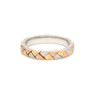 Jewelove™ Rings Designer Platinum, Yellow & Rose Gold Ring for Women JL PT 1166