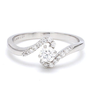 Jewelove™ Rings Designer Solitaire Platinum Couple Rings JL PT 583