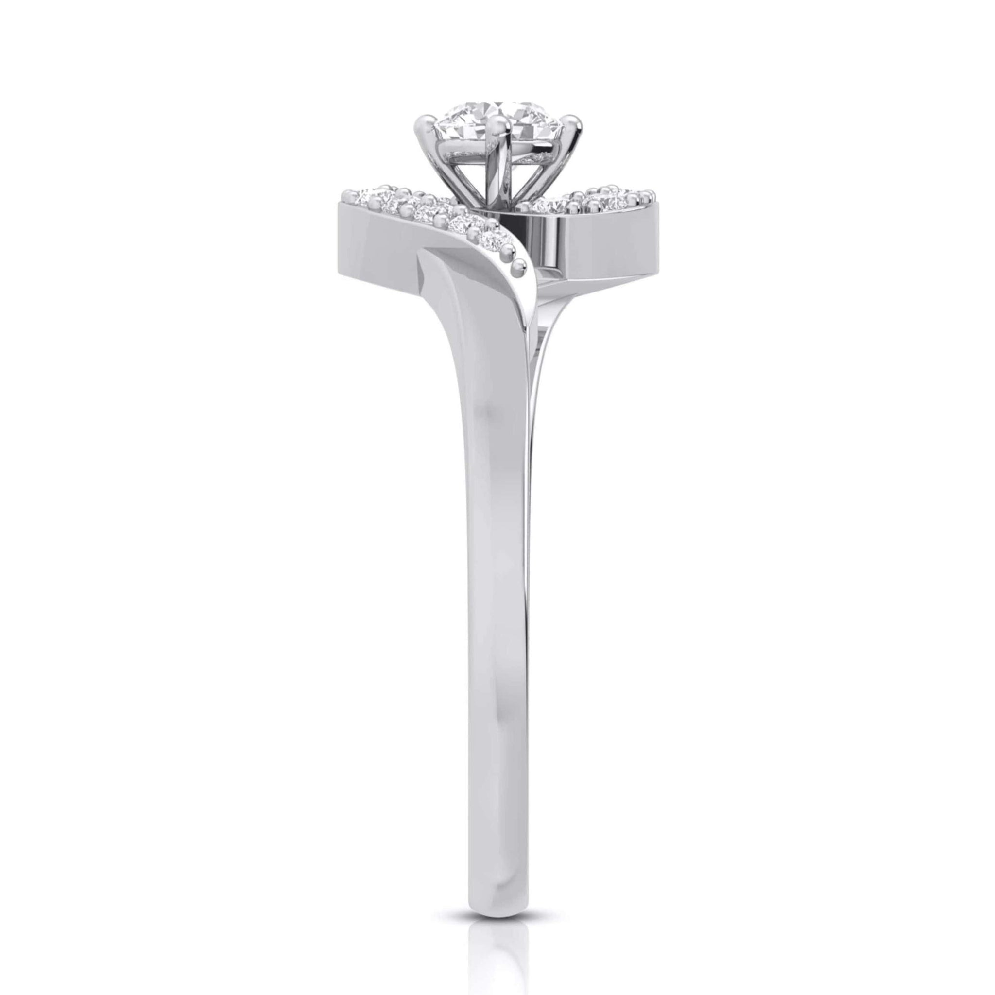 Jewelove™ Rings Designer Solitaire Platinum Couple Rings JL PT 583