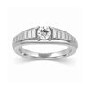 Jewelove™ Rings Men's Band only Designer Solitaire Platinum Engagement Ring for Men SJ PTO 313