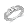Jewelove™ Rings Men's Band only / J VS Designer Solitaire Platinum Engagement Ring for Men SJ PTO 316