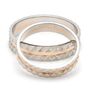 Jewelove™ Rings Designer Unisex Platinum & Rose Gold Couple Rings JL PT 1120