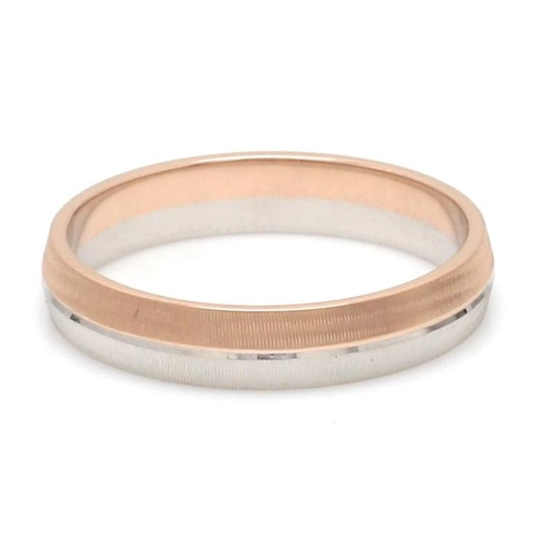 Jewelove™ Rings Designer Unisex Platinum & Rose Gold Couple Rings JL PT 1150