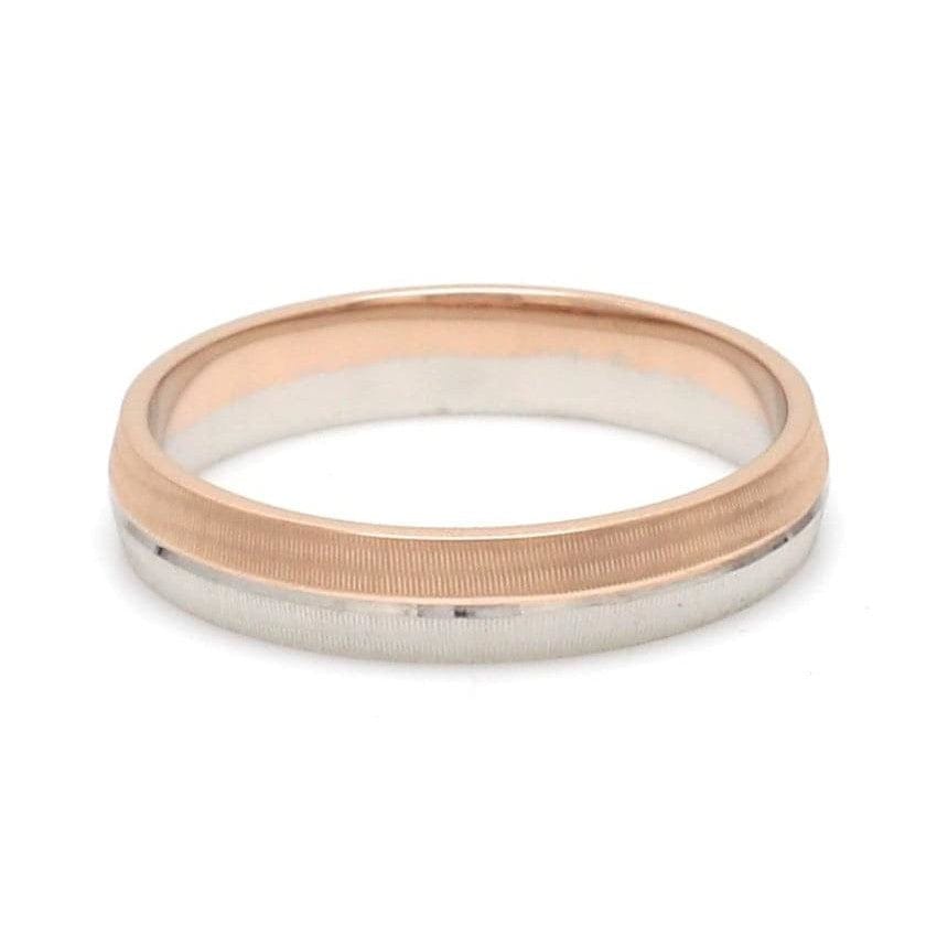 Jewelove™ Rings Designer Unisex Platinum & Rose Gold Couple Rings JL PT 1150