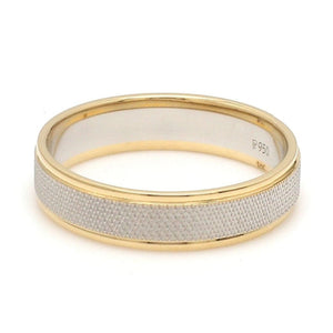 Jewelove™ Rings Designer Unisex Platinum & Yellow Gold Couple Rings JL PT 1121-A