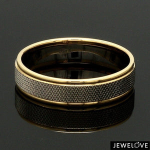 Jewelove™ Rings Designer Unisex Platinum & Yellow Gold Couple Rings JL PT 1121-A