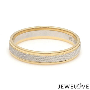 Jewelove™ Rings Designer Unisex Platinum & Yellow Gold Couple Rings JL PT 1121-A