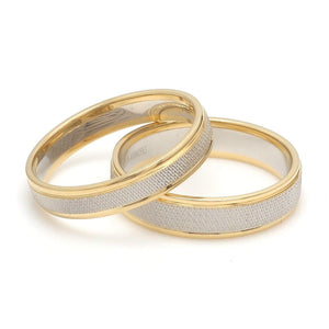 Jewelove™ Rings Designer Unisex Platinum & Yellow Gold Couple Rings JL PT 1121-A