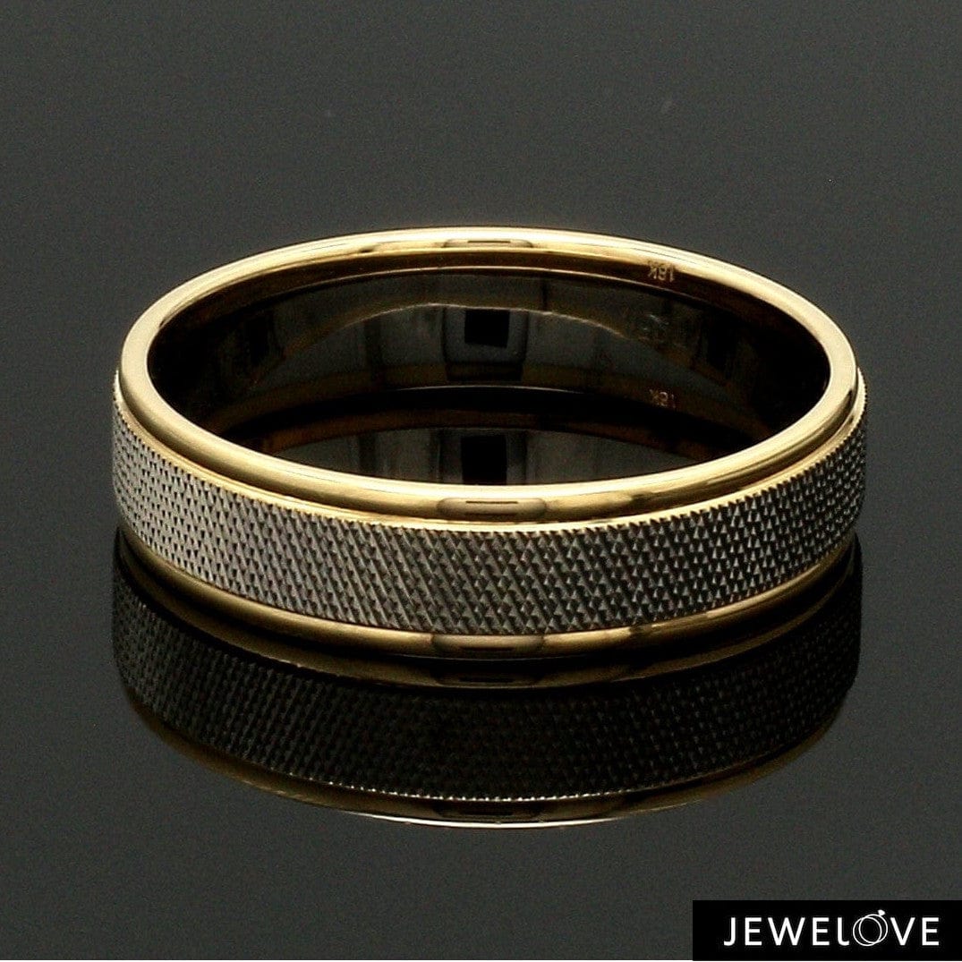 Jewelove™ Rings Designer Unisex Platinum & Yellow Gold Couple Rings JL PT 1121-A