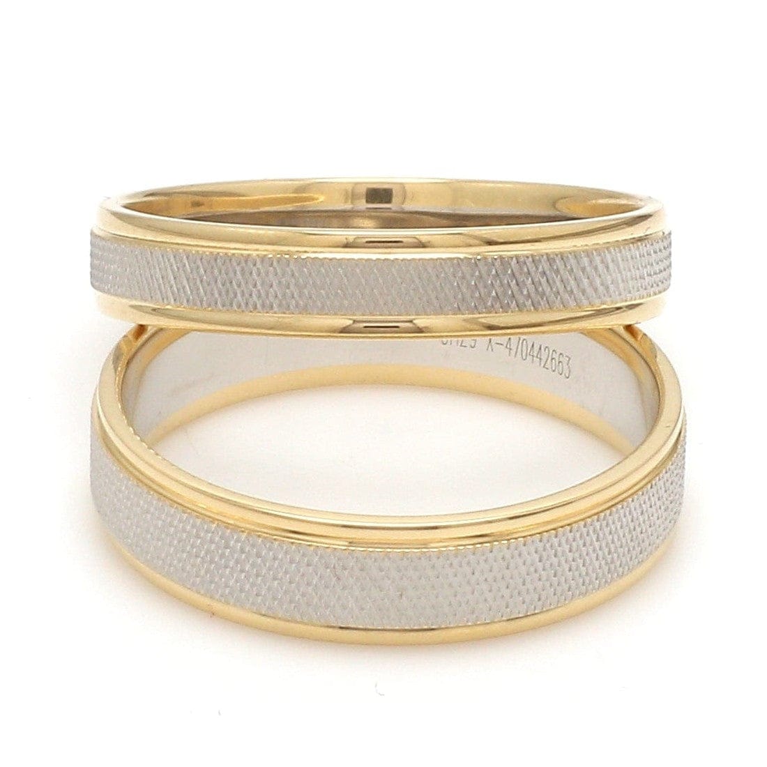 Jewelove™ Rings Designer Unisex Platinum & Yellow Gold Couple Rings JL PT 1121-A