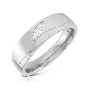 Jewelove™ Rings Diamond Platinum Love Bands JL PT R-8040