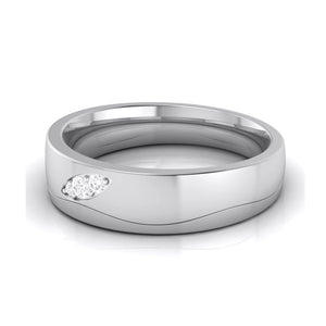 Jewelove™ Rings Diamond Platinum Love Bands JL PT R-8040